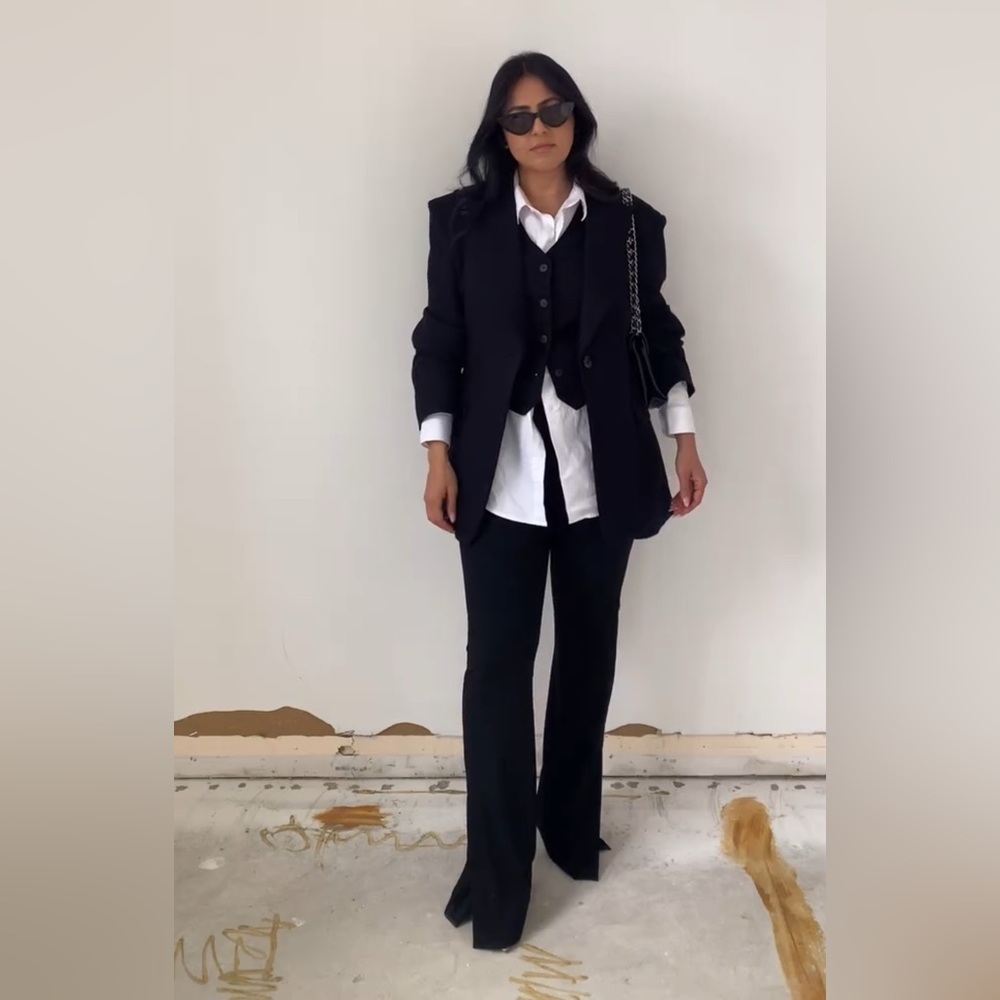 🛍️ZARA TAILORED VEST WORN ONCE ORIGINALLY $79